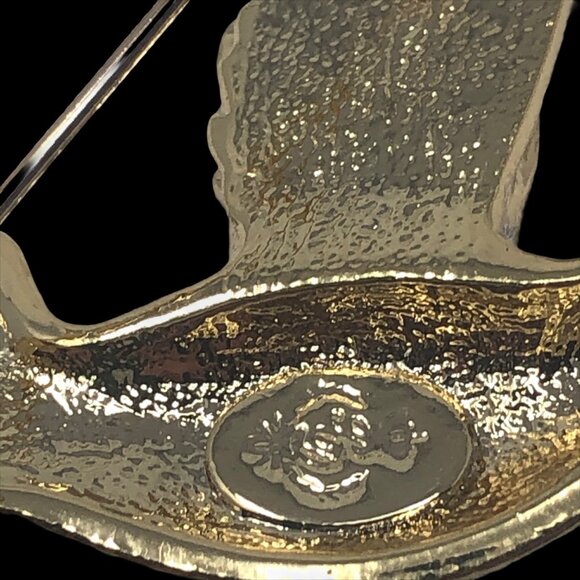 Premier Designs Hummingbird Brooch Pin Colored Rhinestones Gold Tone Signed - Picture 3 of 4